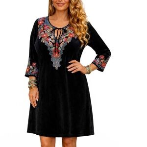 Johnny Was heavily embroidered Tanyah tunic/dress  NWT